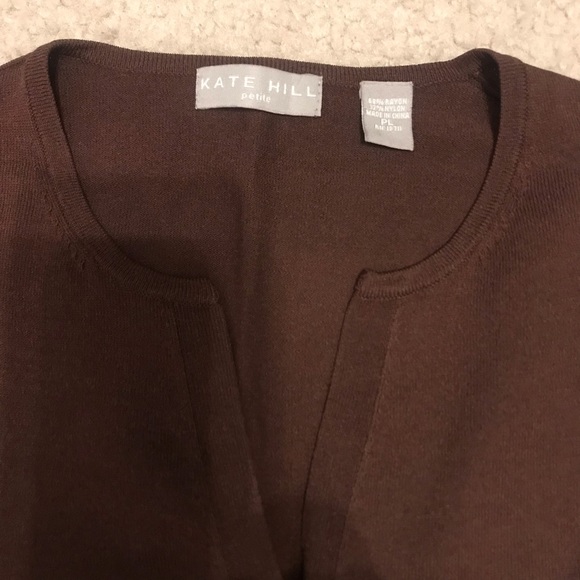 Kate Hill Petite Cardigan Sweater - Picture 7 of 8